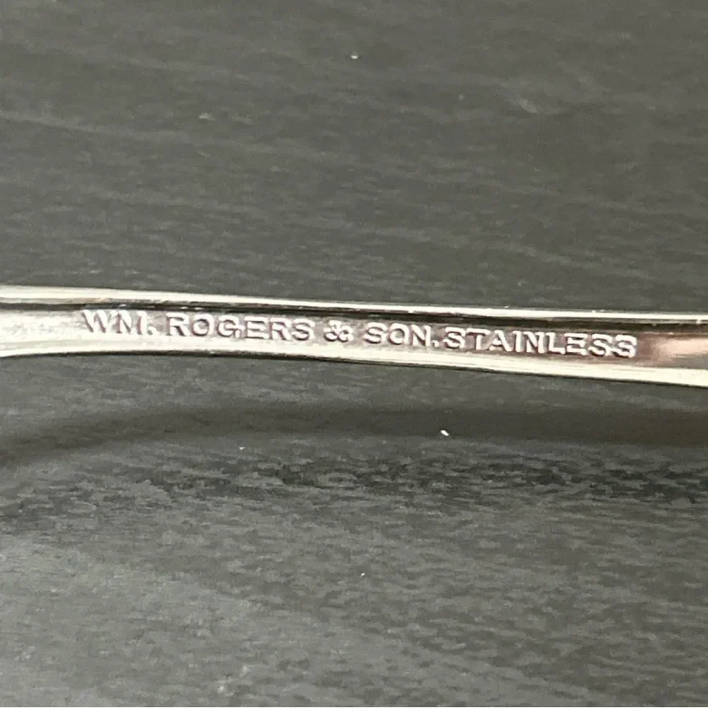 WM Rodger’s & Son Royal Manor Stainless 2 Serving Forks  & Ice Tea Spoon